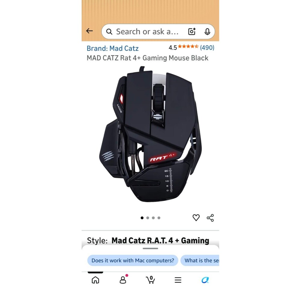 Mad Cats R.A.T. 4 Gaming Mouse